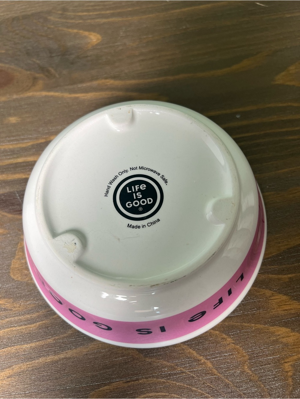 Life Is Good Ceramic Pet Food Water Bowl Set 6” Cat Dog Outdoors Gorpcore - Picture 12 of 13